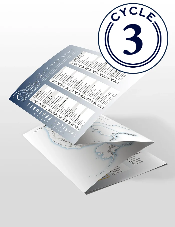 Trivium Tables: Cycle 3 Geography, Fifth Edition