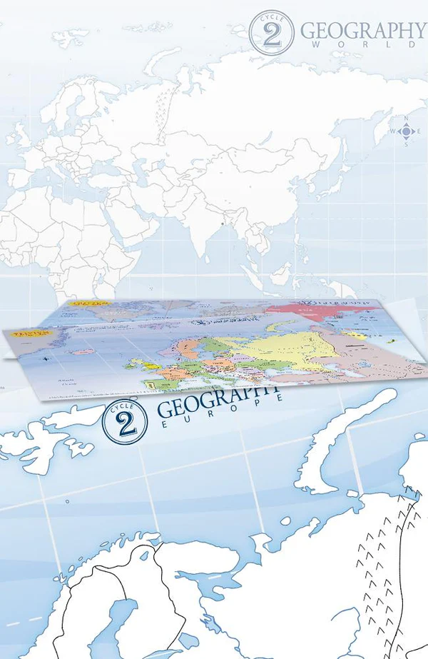 Trivium At The Table Placemats: Cycle 2 Geography (Set Of 2)