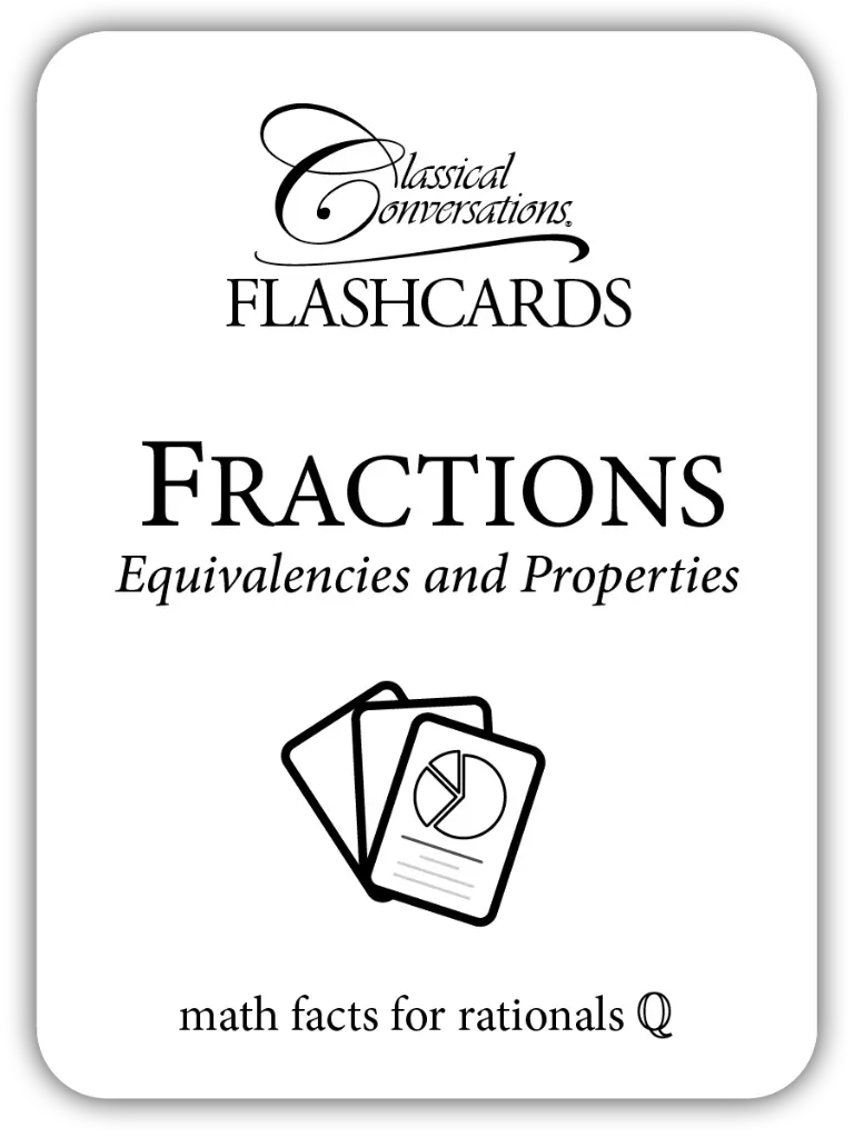 [ES073] The Math Map Flashcards Fractions: Equivalencies and Properties