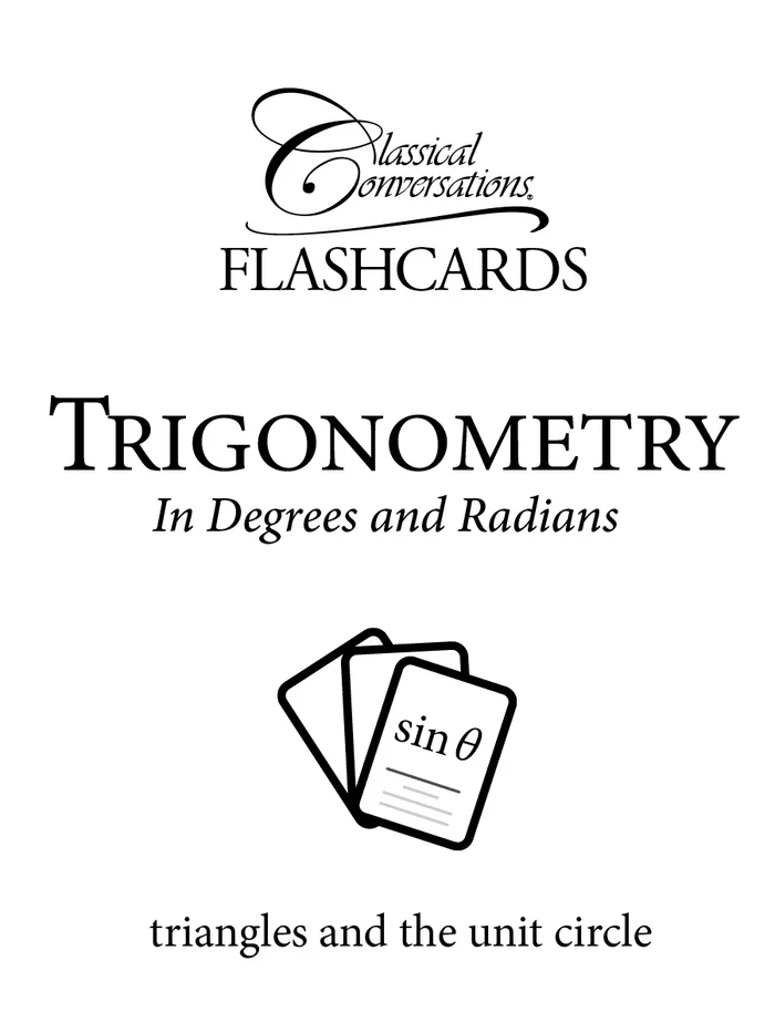 [ES070] The Math Map Flashcards Trigonometry: In Degrees and Radians Flashcards