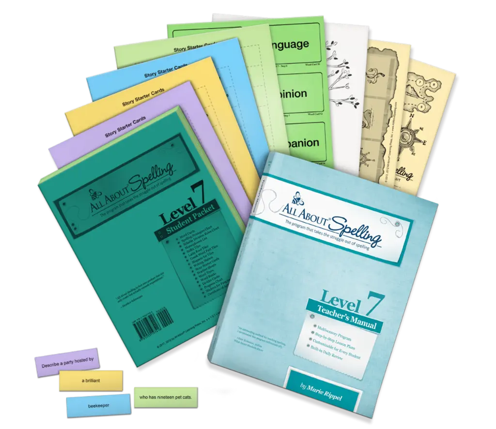 All About Spelling Level 7 Materials