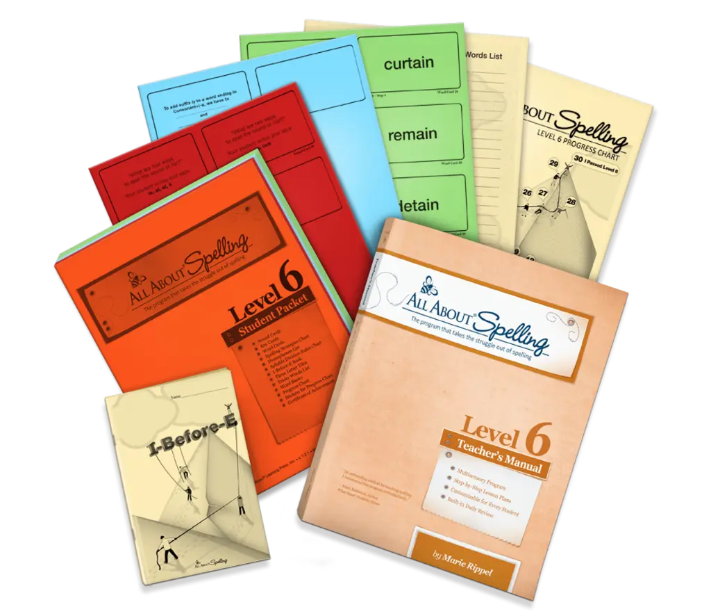 All About Spelling Level 6 Materials