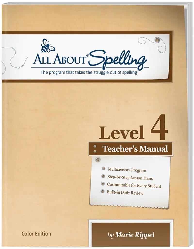 All About Spelling Level 4 Teacher's Manual
